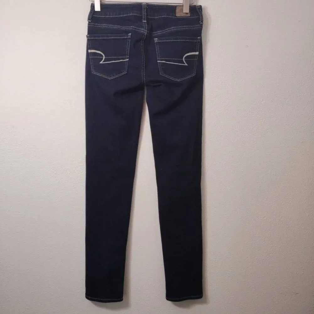 American Eagle Dark Wash Skinny Denim Jeans 00